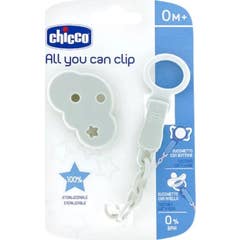 Chicco All You Can Clip Chaîne Atache Tétine Bubble 1 ut