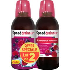 Nutreov Pack Speed Draineur Goût Fruits Rouges 2x500ml