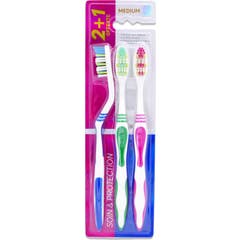 Pharmascience Brosse à dents Medium 3 unités