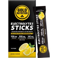 Gold Nutrition Électrolytes Sticks Citron 10 sticks