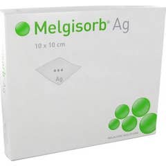 Melgisorb Ag Pansement 10x10cm 10uts