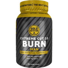 Gold Nutrition Extreme Cut 2.0 Burn Homme 90 Gélules Végétales