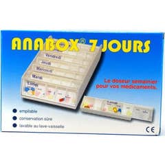 Anabox Pilulier Hebdo Blanc