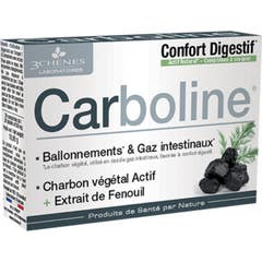 Les 3 Chênes Carboline Carbón Vegetal 30comp
