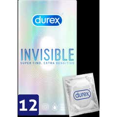 Durex® Invisible extra fin extra lubrifié 12pcs Durex® Invisible extra fin extra lubrifié 12pcs