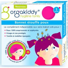 Orgakiddy® Bonnet Étouffe Poux Rose