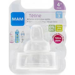 Baby Mam Tétine Débit Rapide 3 Silicone 2uts