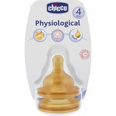 Artsana Chicco B Tétine Caoutchouc Normal 3 Orifices + 4 mois