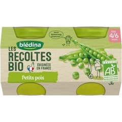 Blédina Les Récoltes Bio Petits Pois 4 6 mois 2x130g