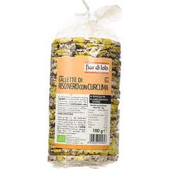 Fior di Loto Gallette Riz Noir Curcuma 100g