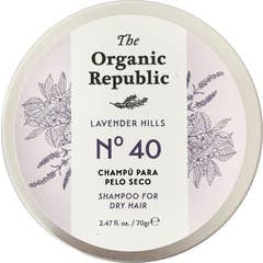 The Organic Republic Shampooing solide pour cheveux secs 70g