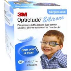 3M Opticlude Design Boy Mid 5,3Cmx7Cm 50uts