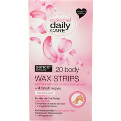 Sence Beauty Tiras de Cera Corporal 20uds
