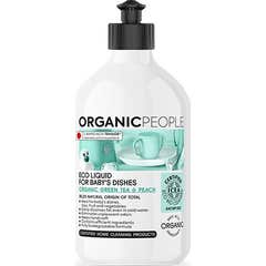 Organic People Líquido Ecológico Platos Bebé Té Durazno 500ml