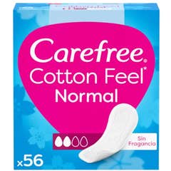 Carefree Carefree Cotton Protecteur Sans Parfum 56uts