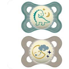 Mam Baby Pacifier Original Nuit Silicone Bleu +0M 2uds