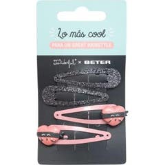 Mr. Wonderful Clips de Pelo Corazon 4uds