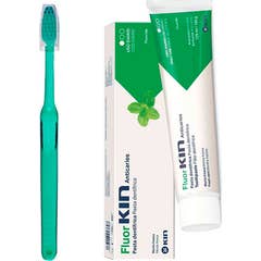 Kin Fluorkin Pâte Dentaire Anticarie Menthe Fraîche + Brosse à Dents Moyenne