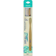 Ocean 87 Brosse Dents Bois Medium 1 Unité