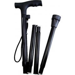 Euromedis Canne Pliant Aluminium Noir O2048 1 Unité