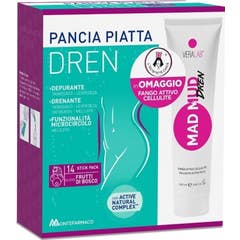 Montefarmaco Pack Ventre Plat Dren 14 Stick + Mad Mud Dren 100ml