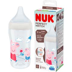 Nuk Perfect Match Biberon Silicone Peppa Pig +3M 250 ml