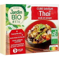 Jardín Bio Cubito Thai Wok sin Aceite Palma Bio 6x11g