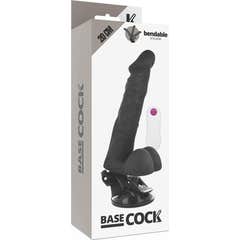 Basecock Vibrator Vibrateur Articulant Télécommande Noir 20cm 1ud