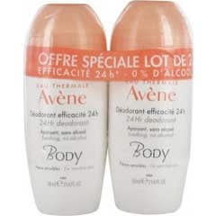 Avène Duo Déodorants 24h Roll on Body 2x50ml