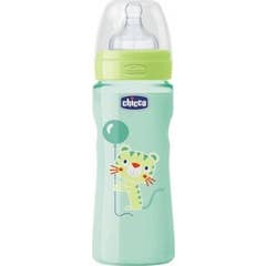 Chicco Biberon Pp T Silicone Rapid Flow Bleu 4m+ 330ml
