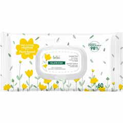 Klorane Bébé Lingettes Nettoyantes à l'Eau 60 Unités