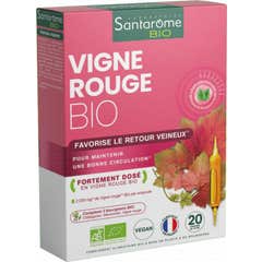 Santarome Vigne Rouge Bio Retour Veineux 20 Ampoules