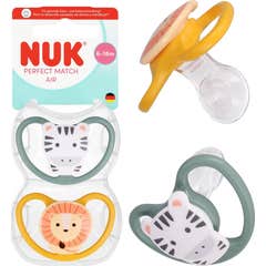 NUK Perfect Match Air Sucette en silicone 6-18 mois 2 unités