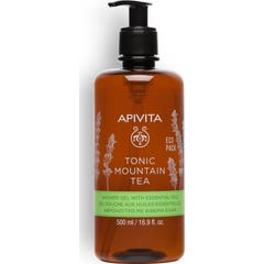 Apivita Gel Douche Thé de Montagne aux Huiles Essentielles Ecopack 500 ml