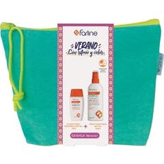 Farline Coffret Fluide Visage Pédiatrique SPF50+ 50 ml + Spray Pédiatrique SPF50+ 200 ml + Trousse