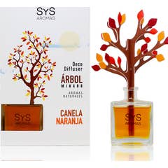 SYS Ambientador Difusor Árbol Canela Naranja 90ml