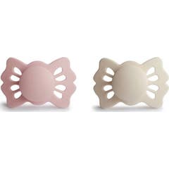 Frigg Lucky Silicone Pacifier Blush Cream 6-18M 2uts