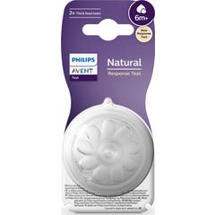 Philips Avent Tétine Natural Naissance Response +6M T6 2uts