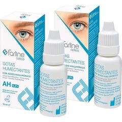Farline Gouttes Hydratantes à l'Acide Hyaluronique 0,2% 2x15 ml