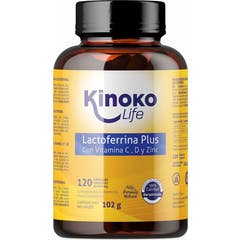 Kinoko Life Lactoferrine Plus avec Vitamine C D y Zinc 120caps