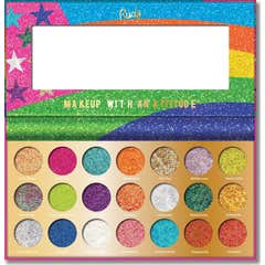 Rude Cosmetics United Shades Of Glitter Palette d'Ombres à Paupières Pressed Glitter Pal 1 pc