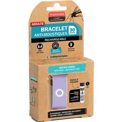 Manouka Bracelet anti-moustiques Adulte Blanc 1 unité