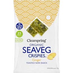 Clearspring Algue Nori Toast Gingembre Snack 4g