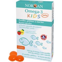 Norsan Omega-3 Kids Jelly Huile De Poisson 45 Pastilles À Mâcher