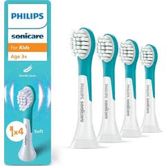 Philips Avent Sonicare Kids Têtes de brosse à dents Bl/Bleu 4 unités