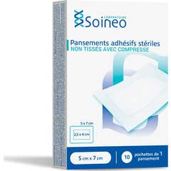 Soineo Compresses Adhésives Stériles 10x15cm 10uts