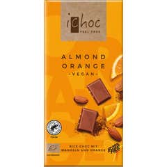 iChoc Chocolate Vegano Naranja Almendra Bio 80g