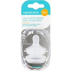 Beaba Nano Bébé Tétines Silicone Moyen 2unités