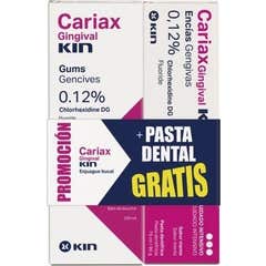 Kin Cariax Gingival Pack Bain de Bouche 250ml + Dentrifice