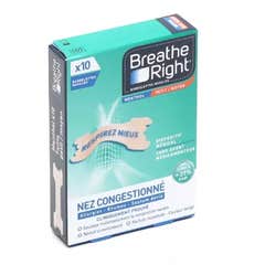 Breathe Right Bandes Nasales Mentholées 10 unités